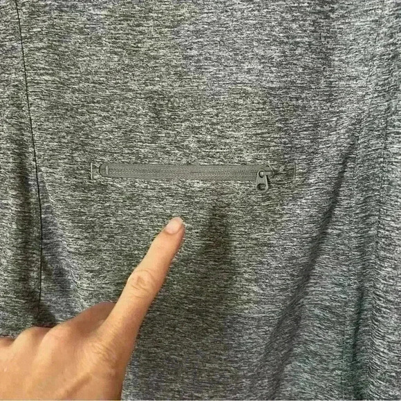 Athleta PACIFICA WRAP FRONT HEATHER TOP M - Picture 5 of 8